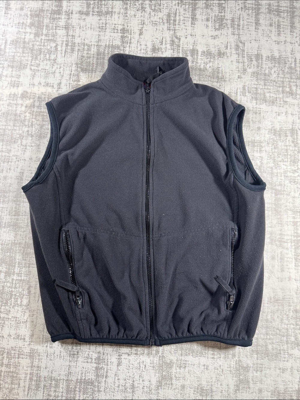 Vintage Helly Hansen Black Fleece Zip-Up Vest Womens 20X19.5 PTP size Small